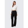 Dámské kalhoty HUGO Hubike 50530970 černé