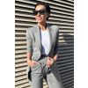 Dámské sako Weekend MaxMara FARAD 2516041111650 šedé