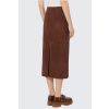 Dámská kožená sukně MaxMara PALA 2525406022650 vínovohnědá