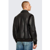 Pánská kožená bunda HUGO Lewick 50546482 černá