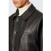 Pánská kožená bunda HUGO Lewick 50546482 černá