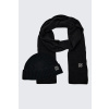 Dámský set čepice a šála HUGO Sarmi_Set 50522783 černý