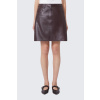 Dámská kožená sukně MaxMara WKDONCIA 2615401011650 vínová