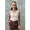 Dámský top PINKO LYDIA 106623A385P97 krémový