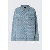 Dámské bunda PINKO PIFFERAIO OVERSHIRT 106246A32NPJE džínová