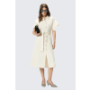 Dámské šaty PINKO ALESHA 106309A2ERC03 krémové