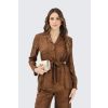 Dámské sako Weekend MaxMara MSTABITURO 2616191031650 hnědé