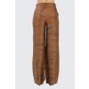 Dámské kalhoty Weekend MaxMara MSTVASAIO 2616131101650 hnědé