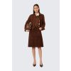 Dámská kožená bunda MaxMara Studio MSTBAIA 2616441021650 hnědá