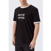 Unisex tričko HUGO Doffice 50556545 černé