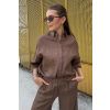 Dámská košile MaxMara MMLRITO 2616111038650 hnědá