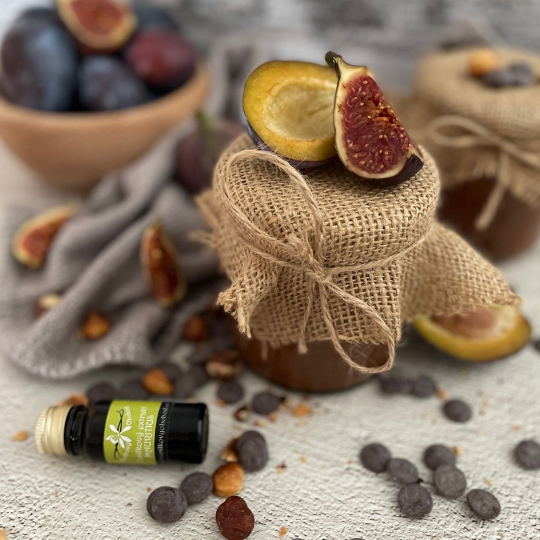 Švestková nutella s fíky a vanilkou