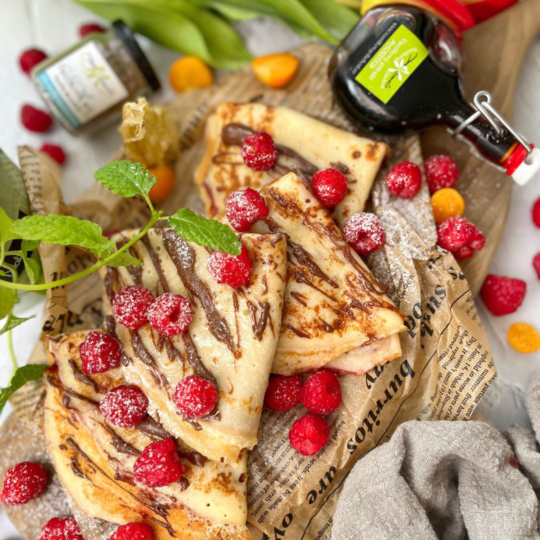 Palačinky s vanilkovou solí a vanilkovým extraktem