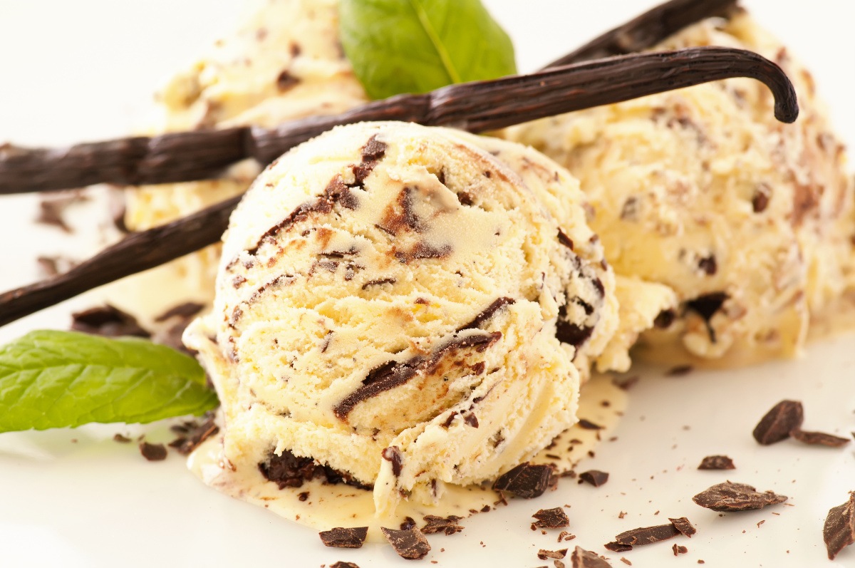 Karamelová zmrzlina s vanilkou