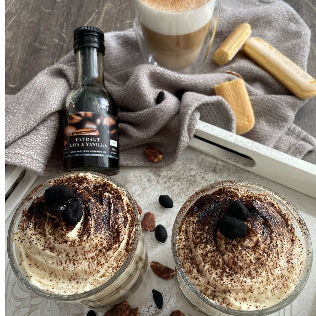 Vanilkové tiramisu bez vajec