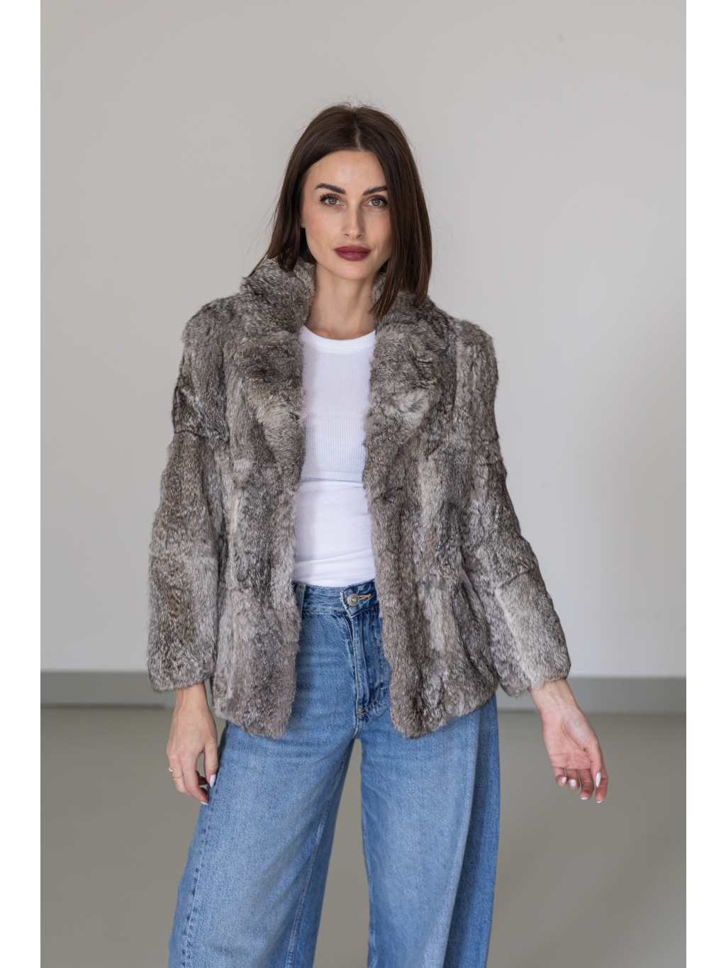 Kožušinový petit kabátik