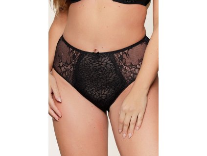 Dámské kalhotky LingaDore 1400B-1 black/nude (Velikost L, Barva Černá)