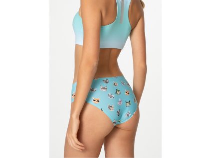 Dámské kalhotky Julimex Simple classic CATS (Velikost L, Barva Světle modrá)