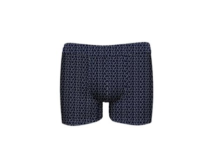 Pánské boxerky John Frank JFBUCWB606 LOCK (Velikost L, Barva Tm. modrá)