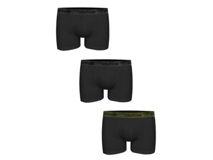 Pánské boxerky John Frank JF3BPB03 3PACK (Velikost L, Barva Dle obrázku)