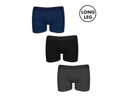 Pánské boxerky John Frank JF3BMODLONG01 3PACK (Velikost L, Barva Dle obrázku)