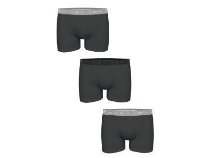 Pánské boxerky John Frank JF3BBLK02 3Pack (Velikost L, Barva Černá)