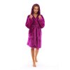 dámský župan Lilly extra s kapucí 3/4 one size (1058) (Velikost S-M, Lilly extra one size barvy Fuchsiová)