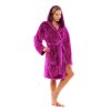 dámský župan Lilly extra s kapucí 3/4 one size (1058) (Velikost S-M, Lilly extra one size barvy Fuchsiová)