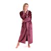 dámský župan Flora se šálovým límcem (1065) (Velikost S, Flora límec barvy Mauve mist vzor)