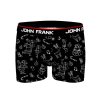 Pánské boxerky John Frank JFBD50-CH-SHINING XMAS (Velikost L, Barva Černá)