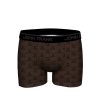 Pánské boxerky John Frank JFBDMOD156-BEAR (Velikost L, Barva Hnědá)