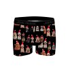 Pánské boxerky John Frank JFBD55-CH SUPER DOGS (Velikost L, Barva Černá)