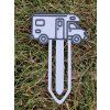 Camper bookmark - bílá/černá