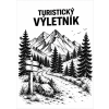Dvojitý turistický výletník hory