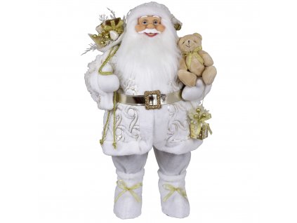 Vianočná dekorácia Santa s medvedíkom 80 cm