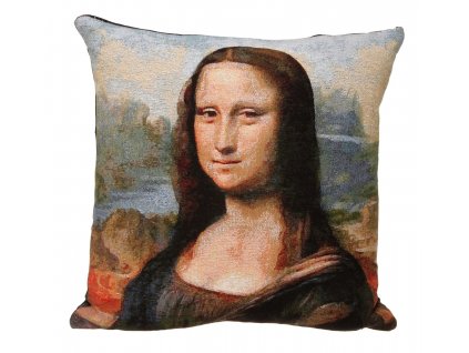 Gobelínový poťah na vankúš Mona Lisa, Leonardo da Vinci 45x45 cm