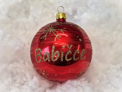 Vánoční ozdoba Koule Babičce