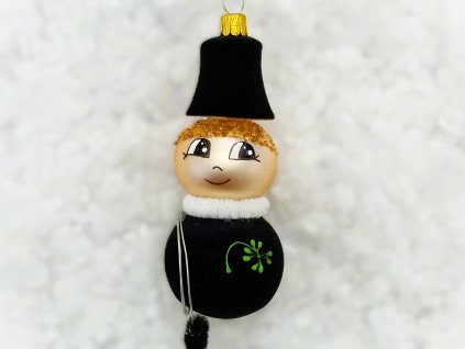 Vánoční ozdoba Kominíček se čtyřlístkem