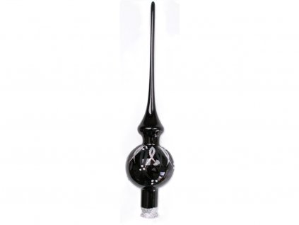 špice na vánoční stromek černá