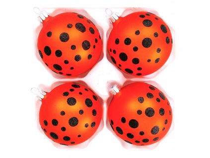 Sada vánočních ozdob puntíkatý pomeranč