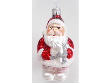 Vánoční ozdoba Santa s balíčkem