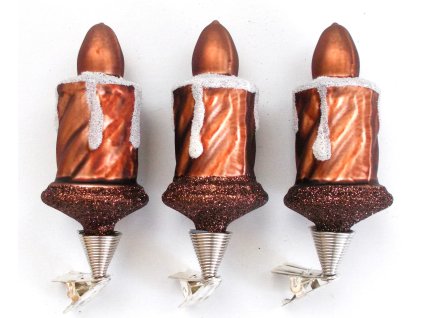 Vánoční ozdoba svíčka na skřipci