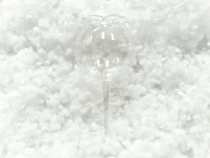 Vánoční ozdoba Skleněný zápich čirý