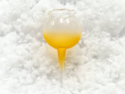 Vánoční ozdoba Skleněný zápich oranžový