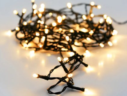 Vánoční osvětlení 2,0m 24LED, teplá Bílá, 8 funkcí, ZE IP44