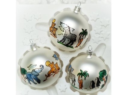 Vánoční ozdoby Zvířátka safari