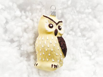 Vánoční ozdoba Sova vanilka 1