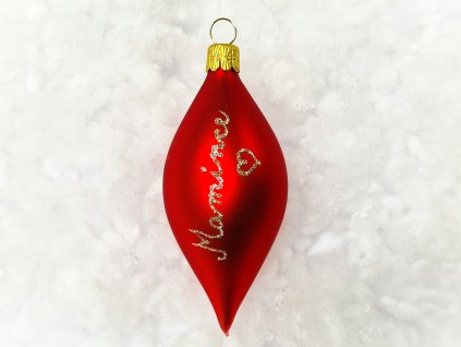 vánoční ozdoba Oliva se jménem