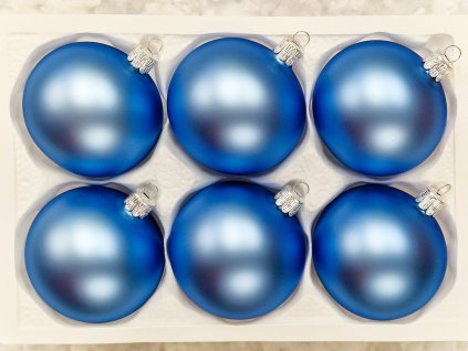 Vánoční ozdoba koule blankytně modrá