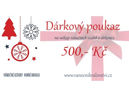 Dárkový poukaz 500,-Kč Vánoční království